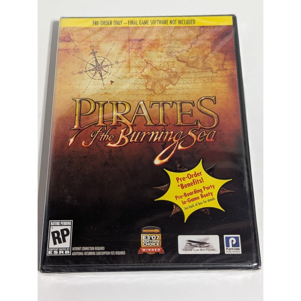 Pirates of the Burning‎ Sea Pre-Order PC DVD 2008 Collector's Edition Sealed New